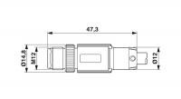 SAC-5P-M12MS/3,0-923 CAN Bus system cable