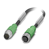 SAC-5P-M12MS/0,3-PUR/FS SH BK Sensor/actuator cable