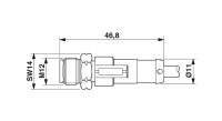 SAC-5P-M12MS/0,55-515 SKS Sensor/actuator cable