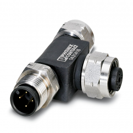 SAC-5P-M12T/2XM12 FF VA Bus system T-connector