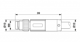 SAC-5P-M8MSB/0,15-920/FS CH-MA Bus system cable
