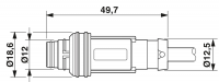 SAC-5P-P12MS/ 0,3-PUR/M12FR Sensor/actuator cable