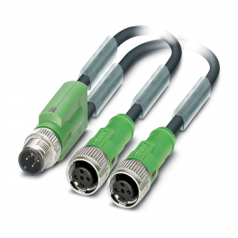 SAC-5P-Y/2X0,3-PUR/FS B PE SCO Sensor/actuator cable