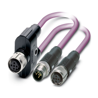 SAC-5PY-F/2X 0,5-PUR-MS-FS VP Bus system cable