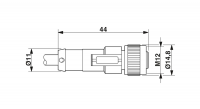 SAC-8P-20,0-540/M12FS YE Sensor/actuator cable