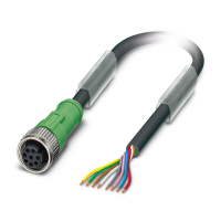 SAC-8P- 5,0-PVC/M12FS BK Sensor/actuator cable