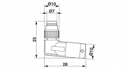 SAC-8P-M 8MR/ 0,15-PUR/M 8FR Sensor/actuator cable