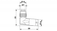 SAC-8P-M8MR/0,2-PUR/M8FS Sensor/actuator cable