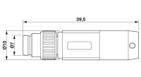 SAC-8P-M8MS/3,8-PUR/M12FR SH Sensor/actuator cable