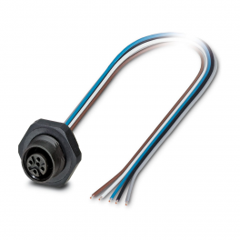 SACC-DSI-M12FS-5CON-PG9/0,5 P Device connector rear mounting