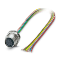 SACC-DSI-M12FS-8CON-M16/0,5X Device connector rear mounting