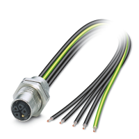 SACC-DSI-M12FSK-4PE-M16XL/1,0X Device connector rear mounting