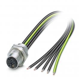SACC-DSI-M12FSK-4PE-M16XL/1,0 Device connector rear mounting
