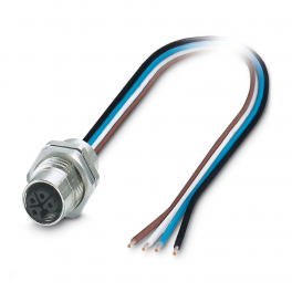 SACC-DSI-M12FSL4CONM16/0,2-1,5 Device connector rear mounting