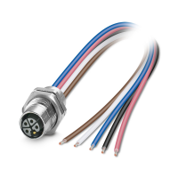 SACC-DSI-M12FSL4FEM16/0,2GR-1,5X Device connector rear mounting