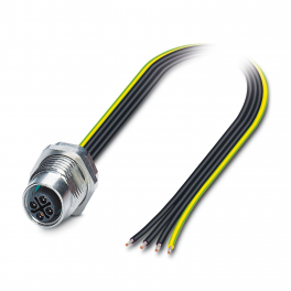 SACC-DSI-M12FSS-4CON-M16/1,0PE Device connector rear mounting