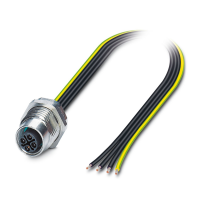 SACC-DSI-M12FSS-4CON-M16/1,0PEX Device connector rear mounting