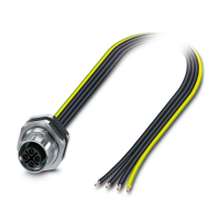 SACC-DSI-M12FSS-4P-M16XL/1,2PE Device connector rear mounting