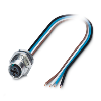 SACC-DSI-M12FST-4CON-M16/1,5 Device connector rear mounting
