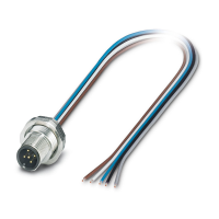 SACC-DSI-M12MS-5CON-PG9/0,5 Device connector rear mounting