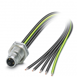 SACC-DSI-M12MSK-4PE-M16XL/1,5X Device connector rear mounting