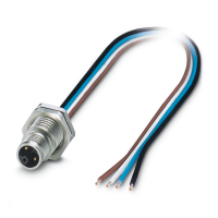SACC-DSI-M12MSL4CONM16/0,2-1,5 Device connector rear mounting