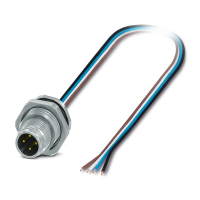 SACC-DSI-MS-4CON-M16/0,5 PP Device connector rear mounting