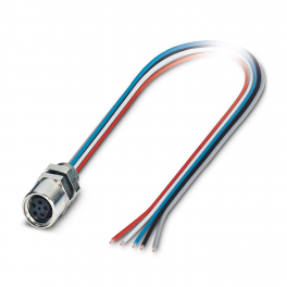 SACC-E-M 8FS-5CON-M 8/0,5 DN Device connector front mounting