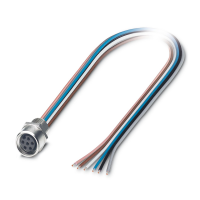 SACC-E-M 8FS-6CON-M 8/0,5 Device connector front mounting