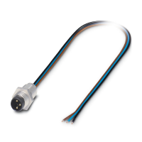 SACC-E-M 8MS-3CON-M8/0,5 Device connector front mounting