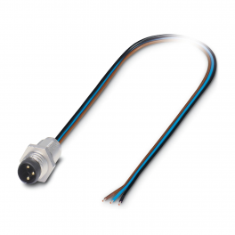 SACC-E-M 8MS-3CON-M8/0,5 Device connector front mounting