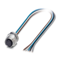 SACC-E-M12FS-5CON-PG9/1,0 VAPO Device connector front mounting