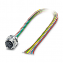 SACC-E-M12FS-8CON-M16/0,5 Device connector front mounting