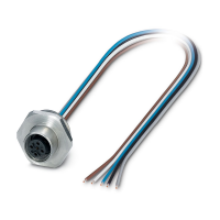 SACC-E-M12FSB-5CON-M20/0,5 Device connector front mounting