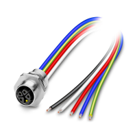 SACC-E-M12FSK-4PE-M16XL/1,0-US Device connector front mounting
