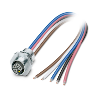 SACC-E-M12FSL4FEM16XL/0,2GR/-1,5 Device connector front mounting