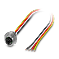 SACC-E-M12FSS-3PE-M16XL/2,0-US Device connector front mounting