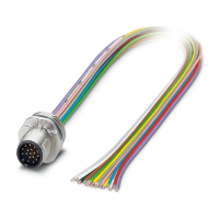 SACC-E-M12MS-17CON-M16/0,5 VA Device connector front mounting