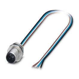 SACC-E-M12MS-4CON-PG9/0,5 PO Device connector front mounting