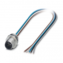 SACC-E-M12MS-5CON-M16/1,0 Device connector front mounting
