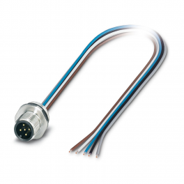 SACC-E-M12MS-5CON-M16/0,5 VA Device connector front mounting