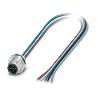 SACC-E-M12MS-5CON-PG 9/0,5 VA Device connector front mounting
