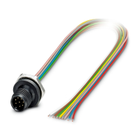 SACC-E-M12MS-8CON-M16/0,5 P Device connector front mounting