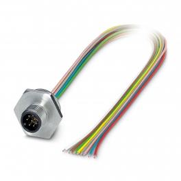 SACC-E-M12MS-8CON-M20/0,5 Device connector front mounting