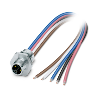 SACC-E-M12MSL-4FE-M16XL/0,5-US Device connector front mounting