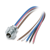 SACC-E-M12MSL4FEM16XL/0,2GR-1,5X Device connector front mounting