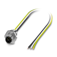 SACC-E-M12MSS-2PE-M16XL/0,5-US Device connector front mounting