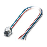 SACC-E-M8FS-5CON-M10/0,5 DN Device connector front mounting