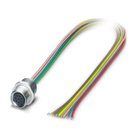 SACC-E-M8FS-8CON-M10/0,5 Device connector front mounting