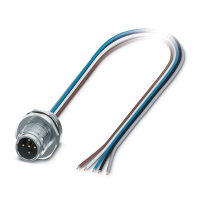 SACC-E-MSB-5CON-M16/0,5 PP Device connector front mounting